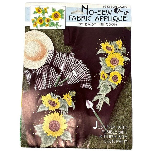 Vintage Daisy Kingdom No-Sew Fabric Applique Panels Christmas Kitty Flowers - Picture 4 of 7